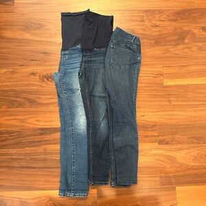 Maternity Blue Jeans Lot of 3